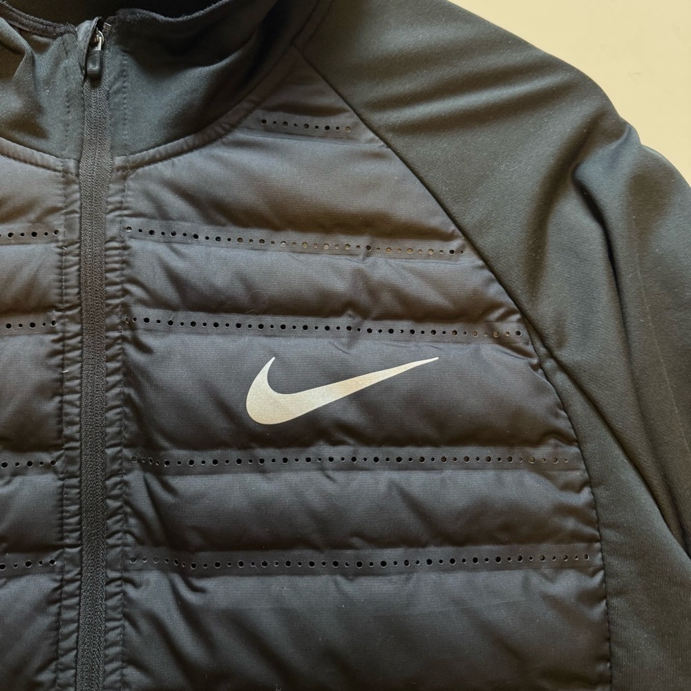 NIKE AEROLOFT GOOSE DOWN LONG SLEEVE HALF ZIP UP RUNNING TOP JACKET SIZE Large - Picture 5 of 14